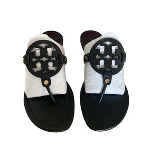 Tory Burch Miller Calf Leather Perfect Black Size 8